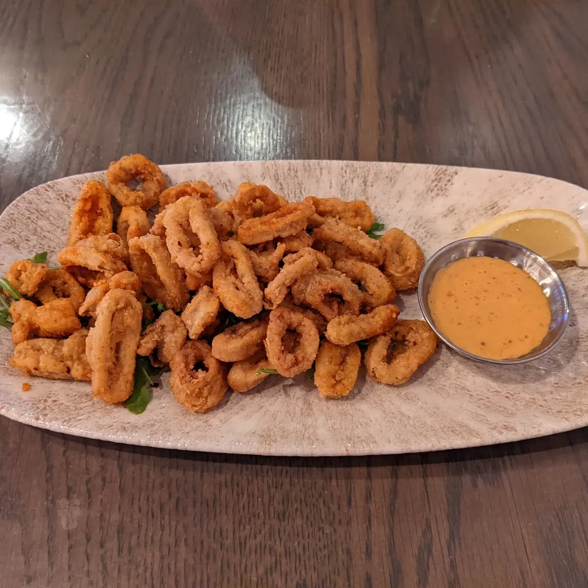 Spiked Honey Sriracha Calamari