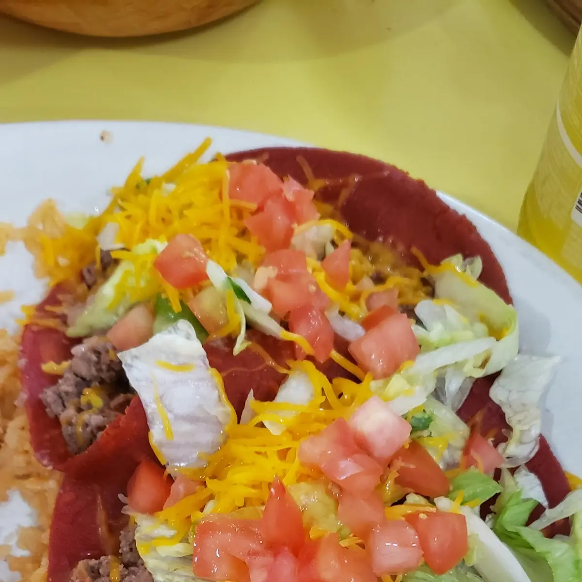 Red Taco Plate