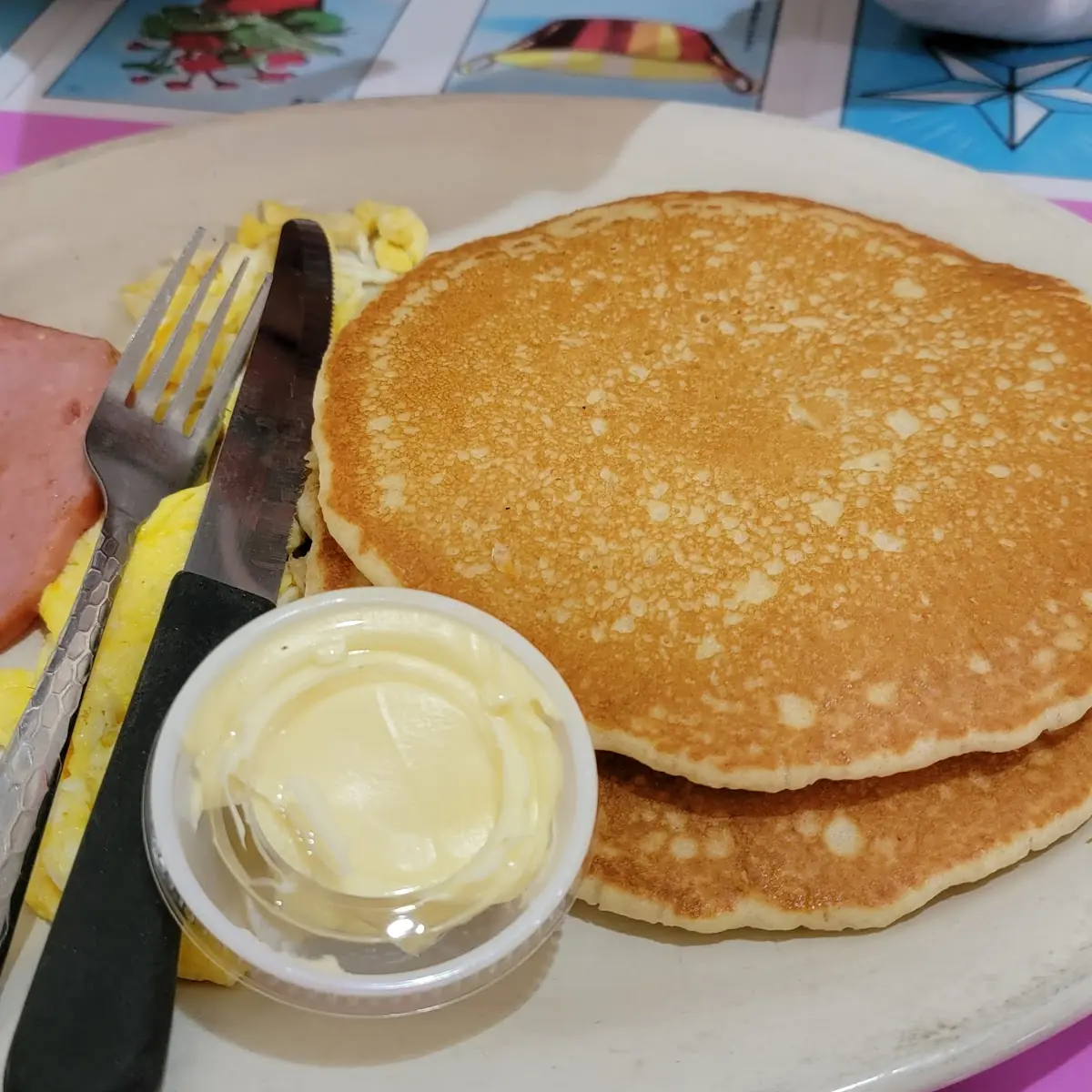 Two Eggs and Pancakes