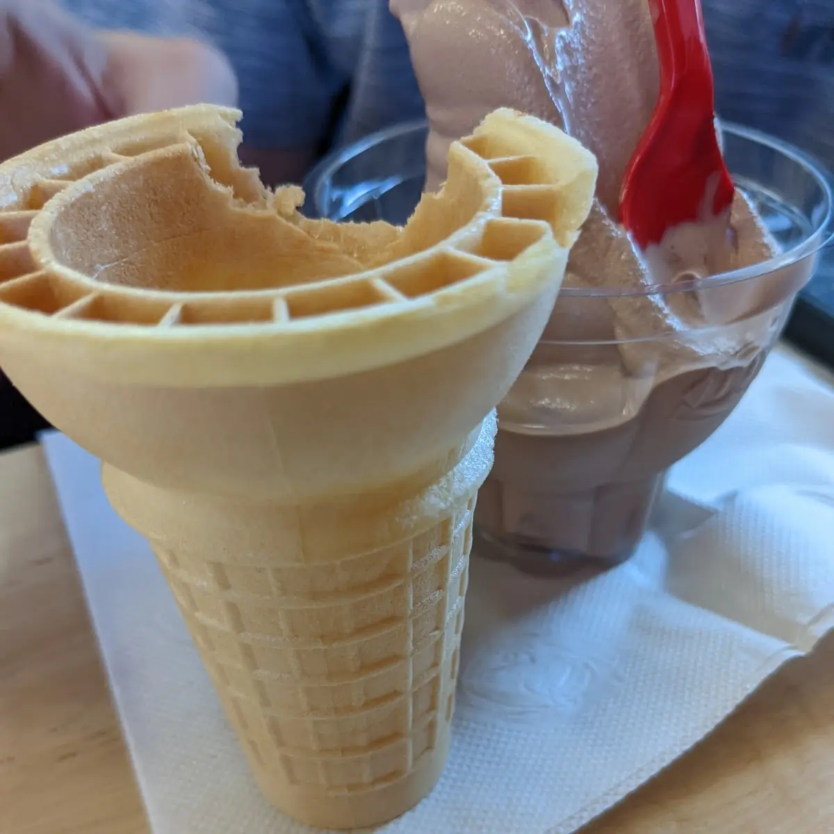 Chocolate Ice-Cream with Cone