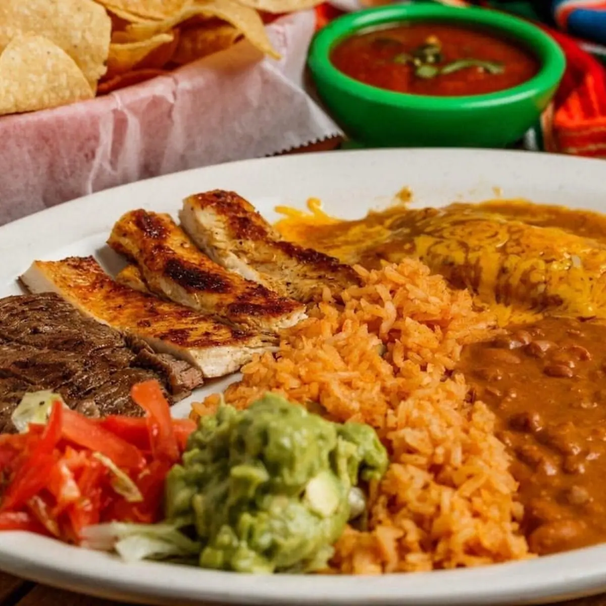 Rib-Eye & Enchiladas