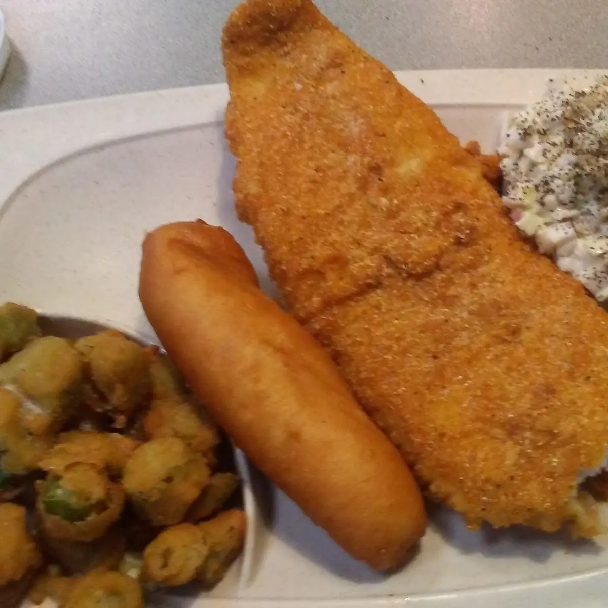 Deep Fried White Fish Dinner