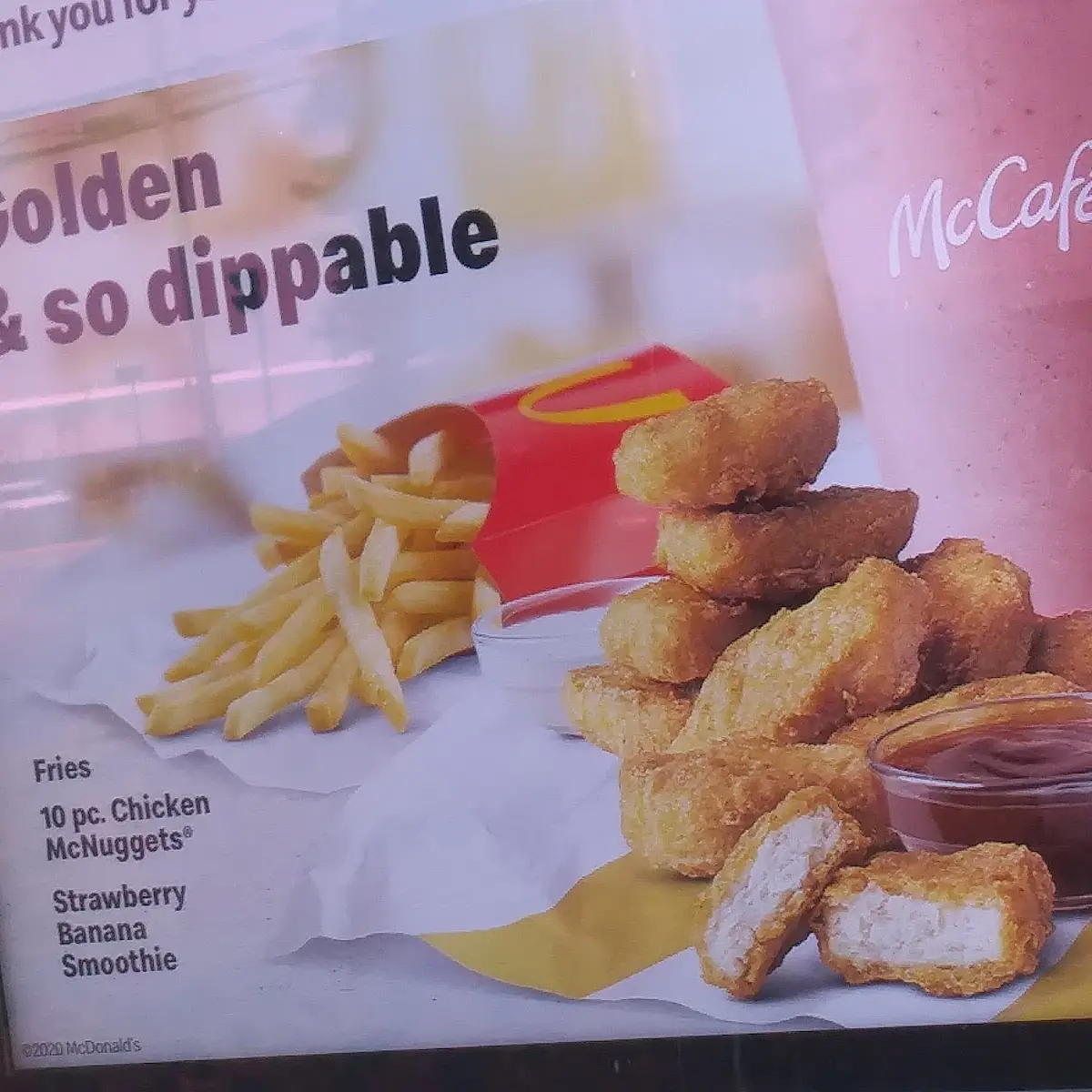 40 PC Chicken Mcnuggets & 2 Large Fries
