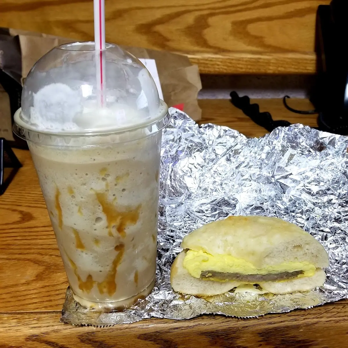 Sausage Egg and Cheese Bagel