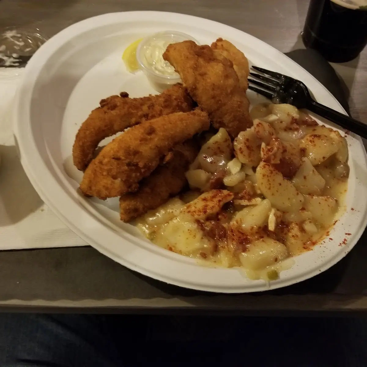 Lake Perch and German Potato Salad