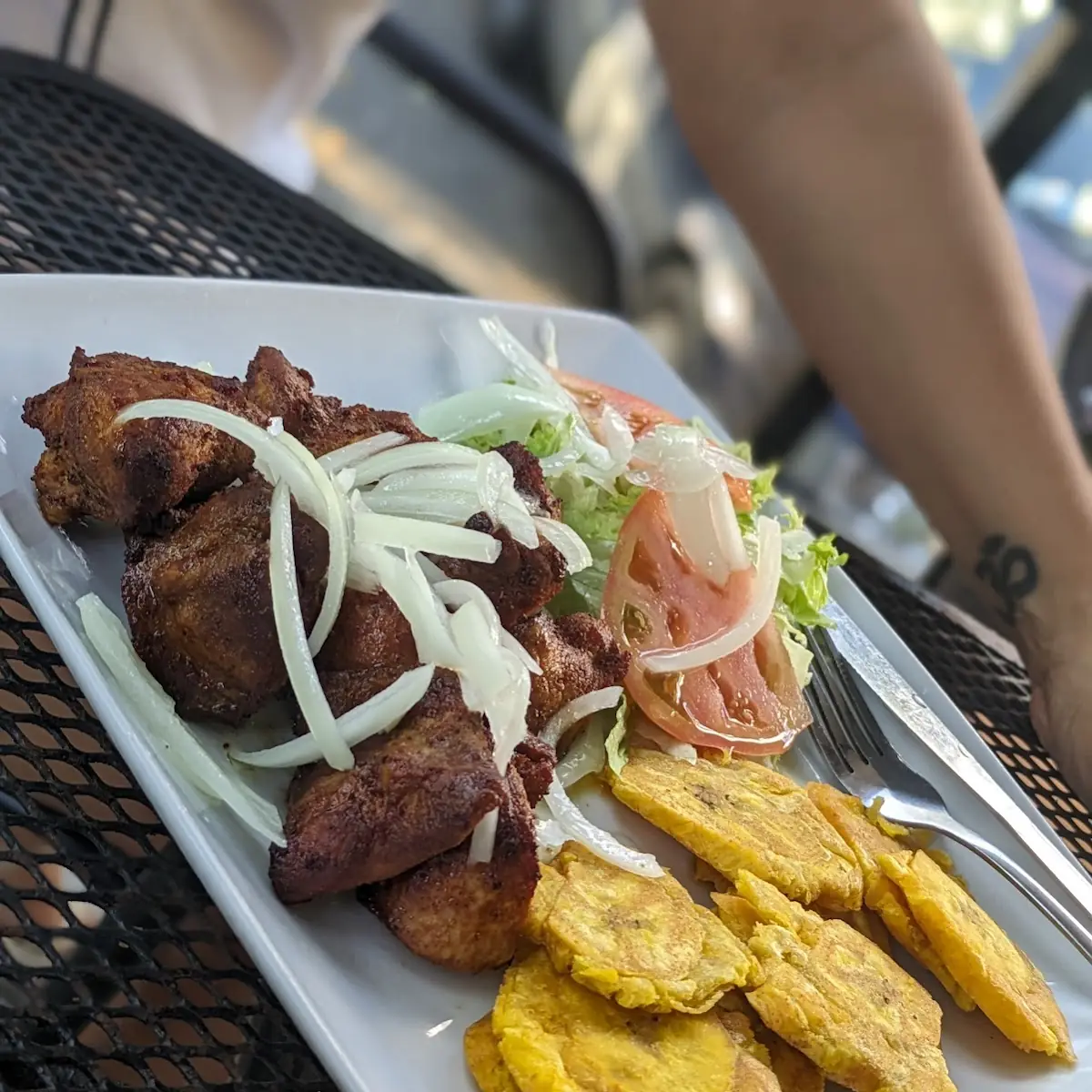 Carne Frita Con Mangu