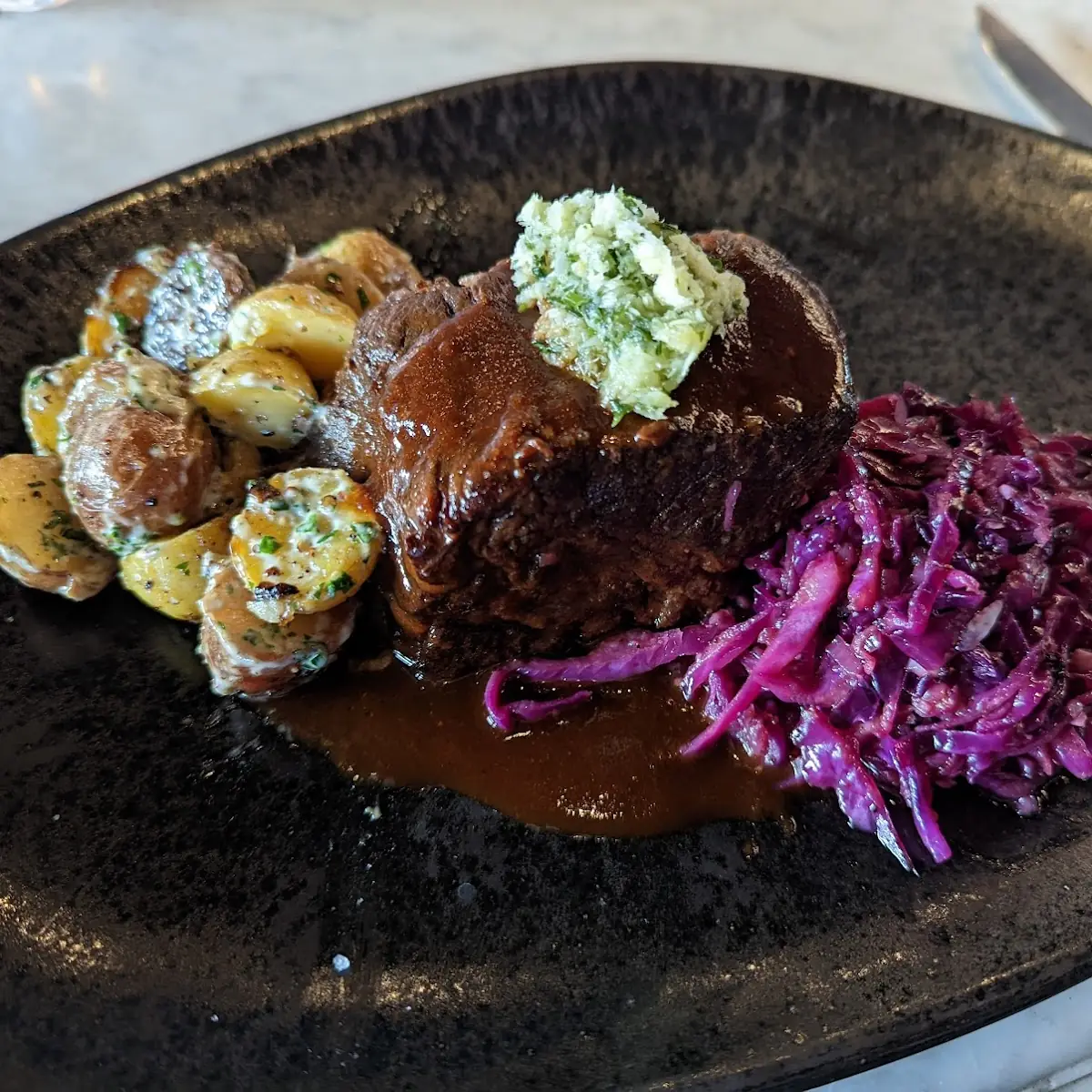 Short Ribs with Potatoes and Cabbage