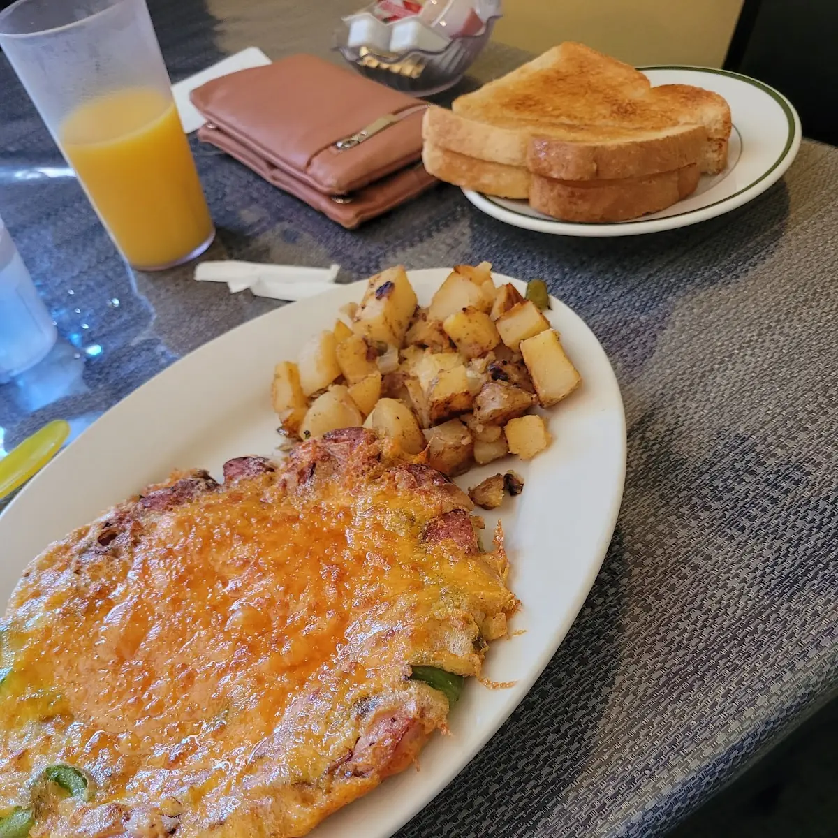 Kielbasa and Cheddar Omelet