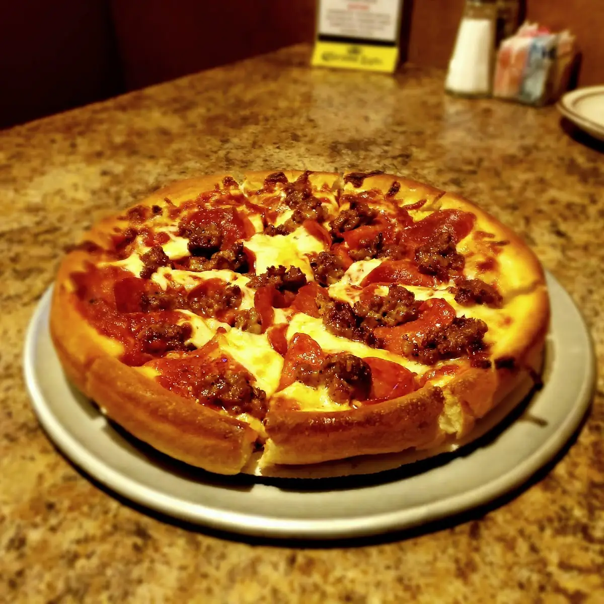 Small Sausage and Pepperoni Pizza