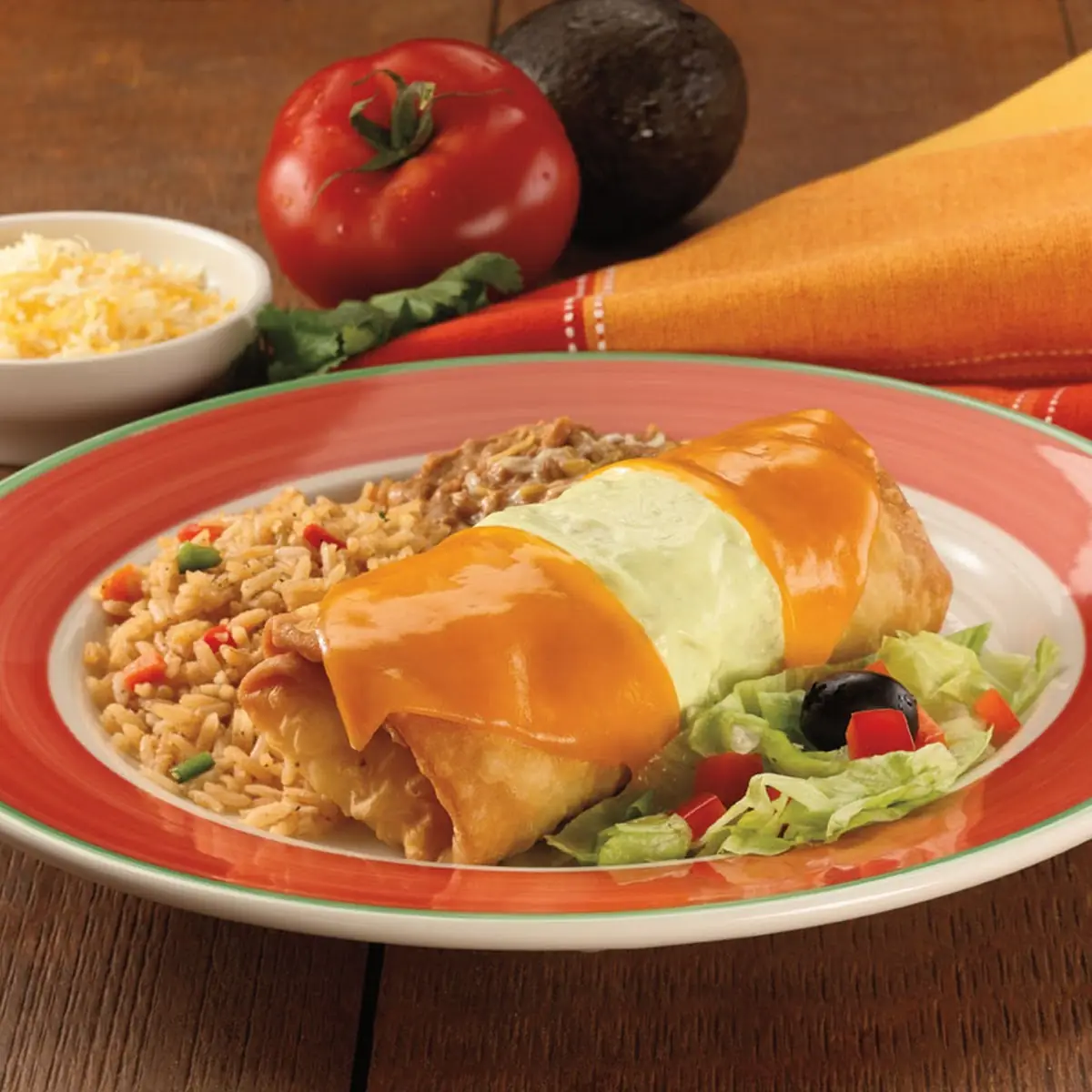 Enchilada Tamale and Crispy Taco