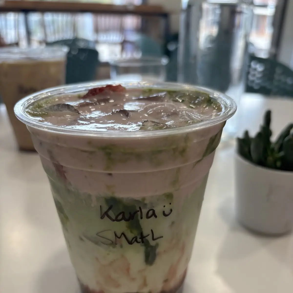 Strawberry Matcha Latte