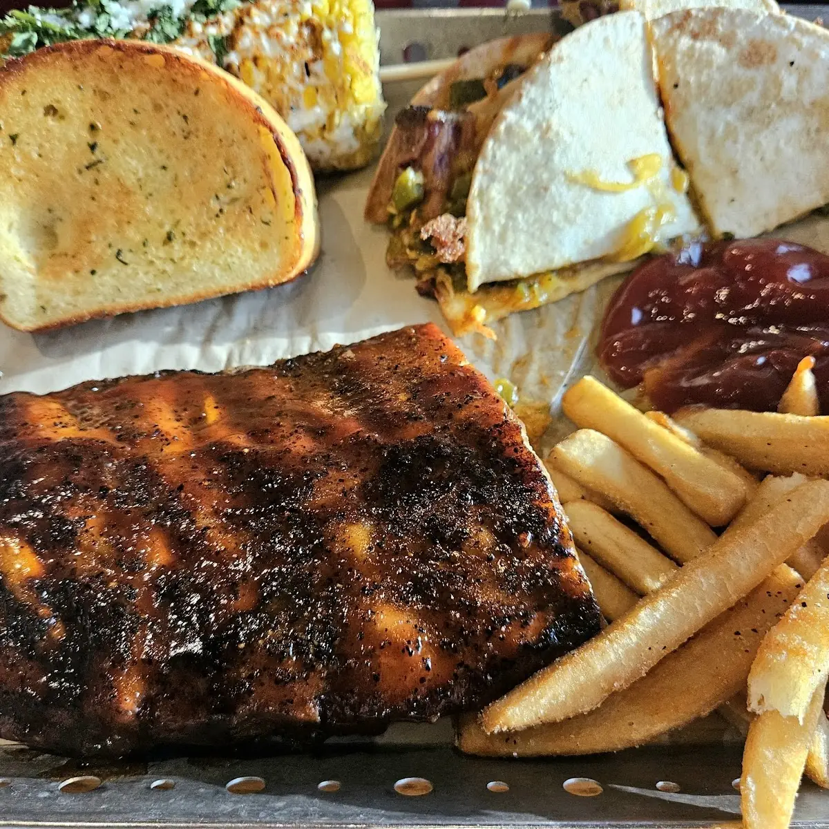 Ribs Pulled Pork and Chicken