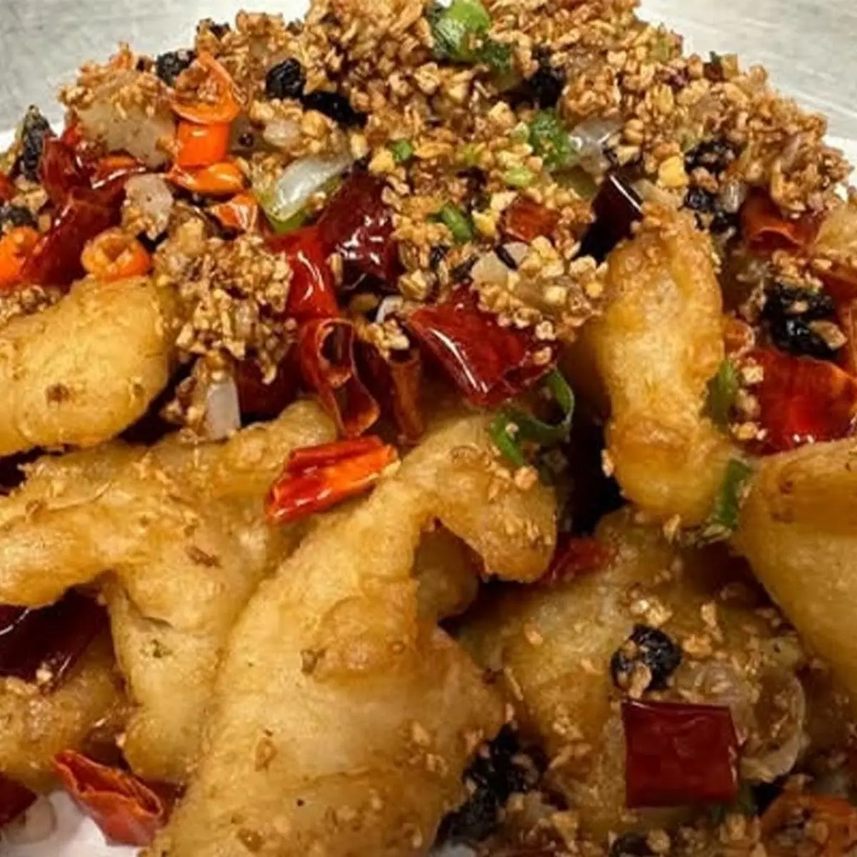 Golden Fried Fish Fillets w Garlic