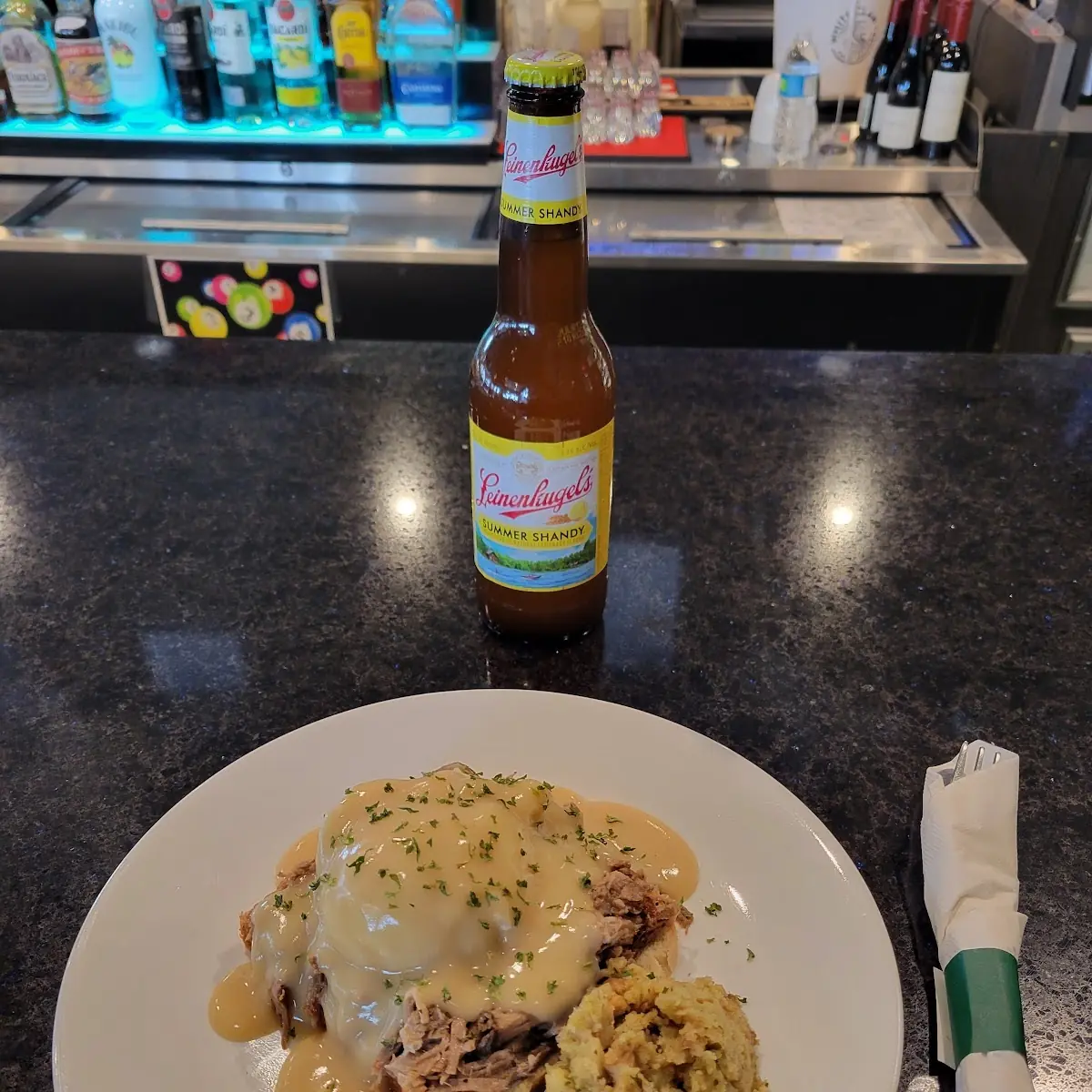 Pulled Pork Open Faced Sandwich
