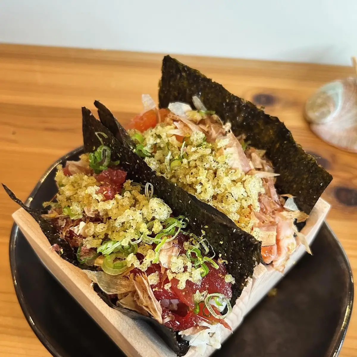 Steelhead Trout and Tuna Hand Rolls