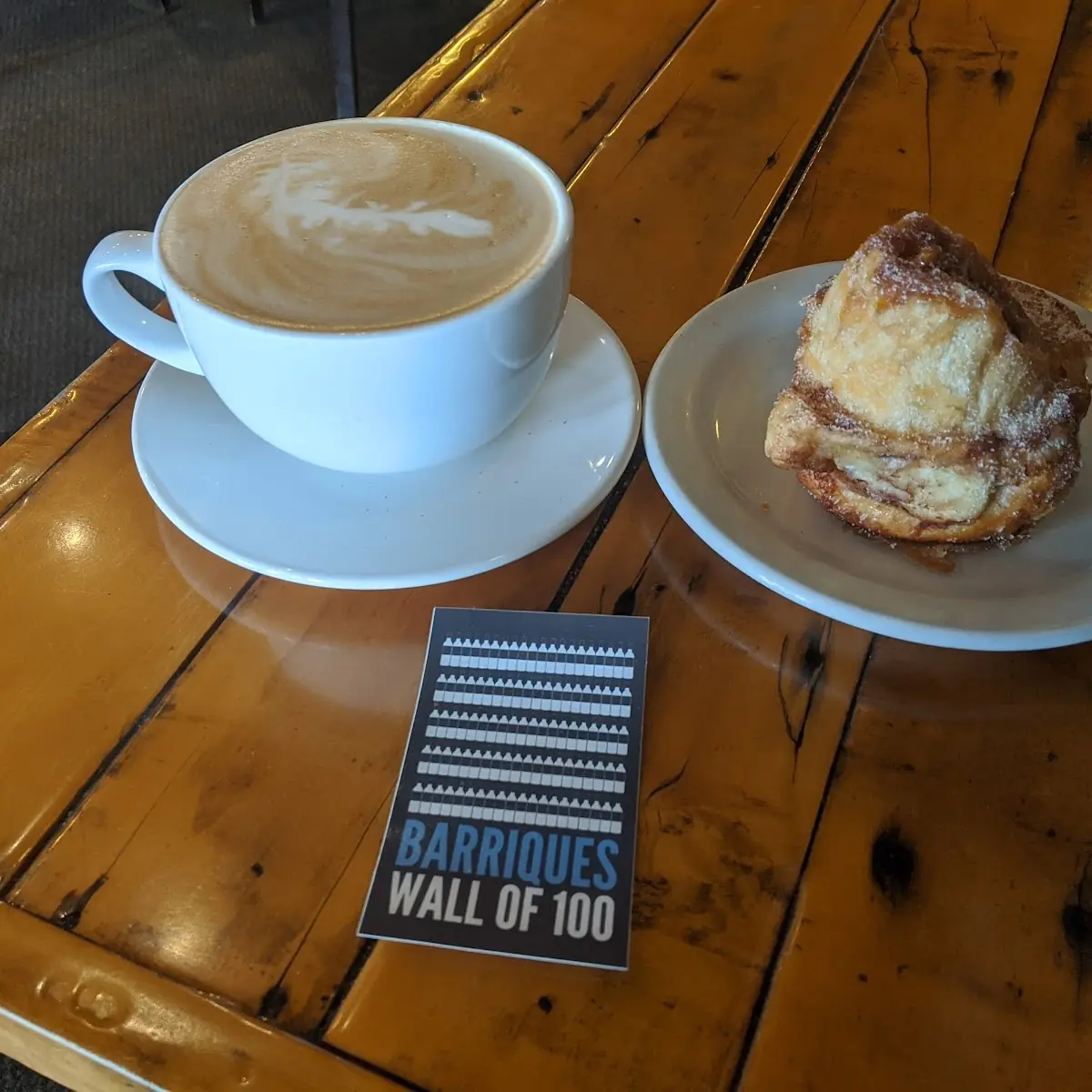 Morning Bun and Latte