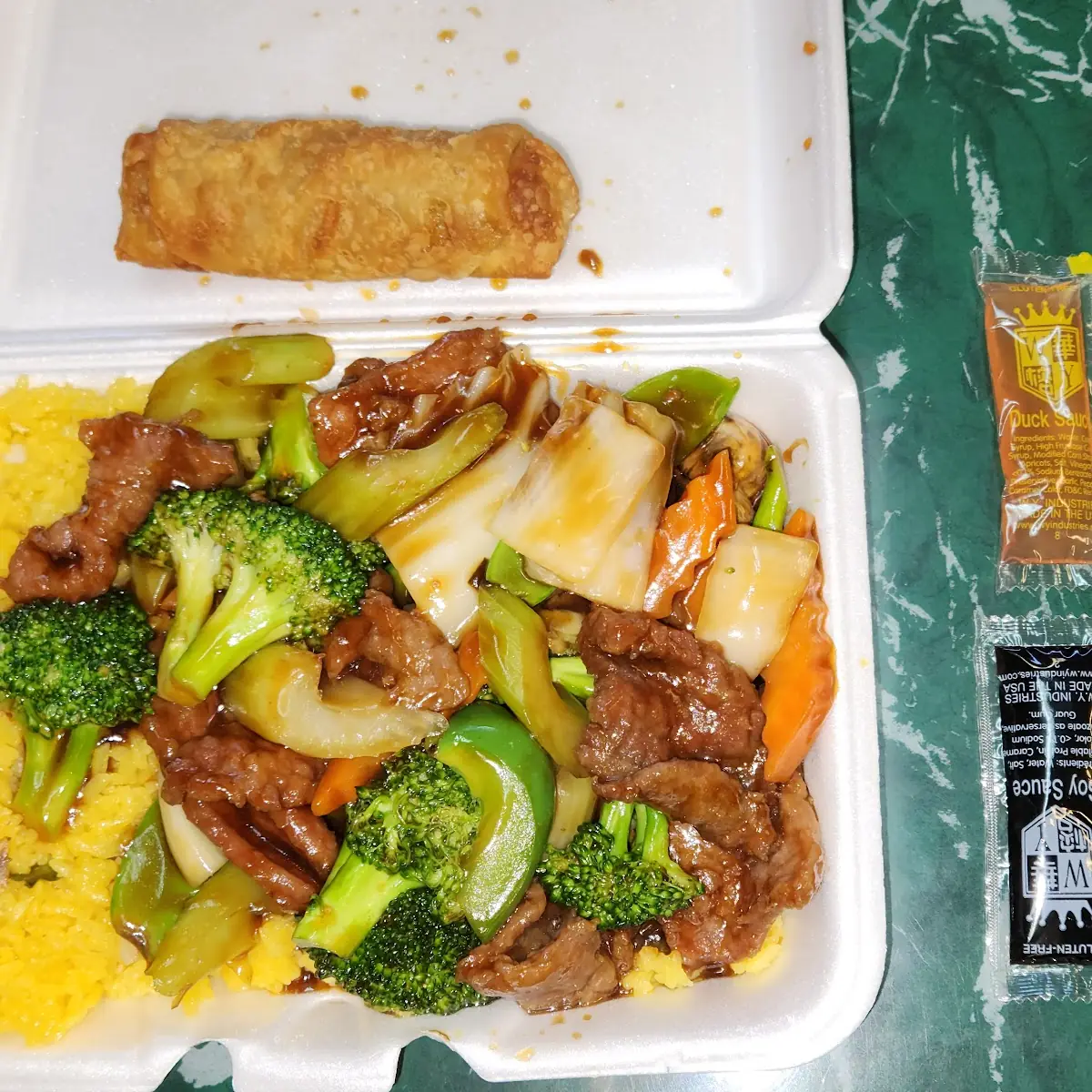 Mixed Vegetables with Beef and Brown Rice