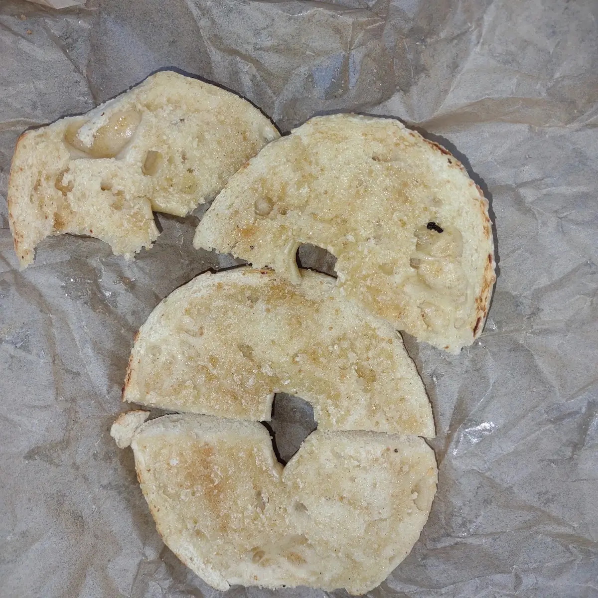 Plain Bagel with Extra Butter and Cinnamon and Sugar