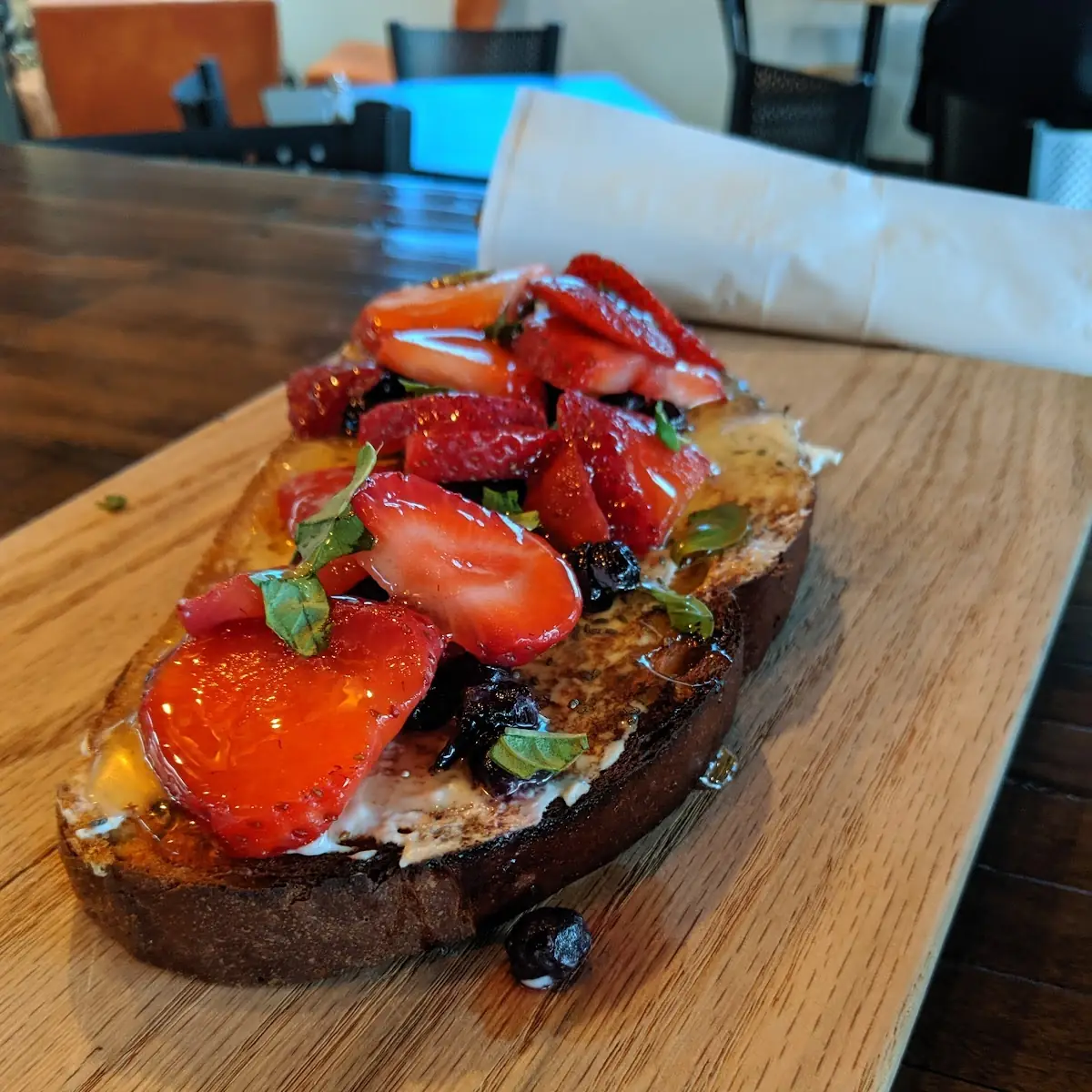 Strawberry Basil Toast