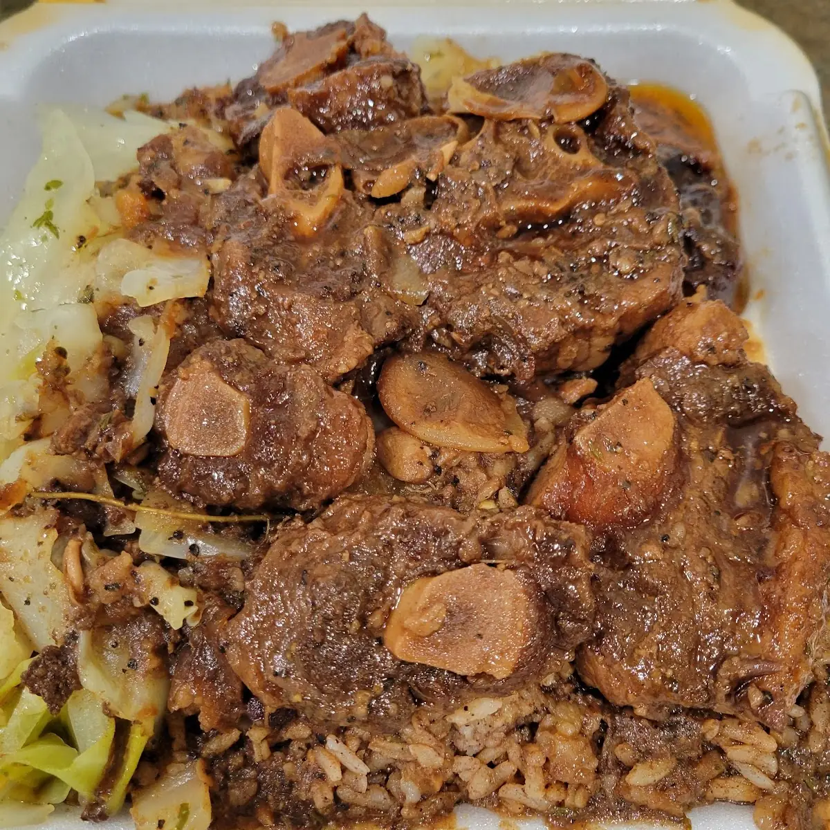 Oxtails with Rice & Peas