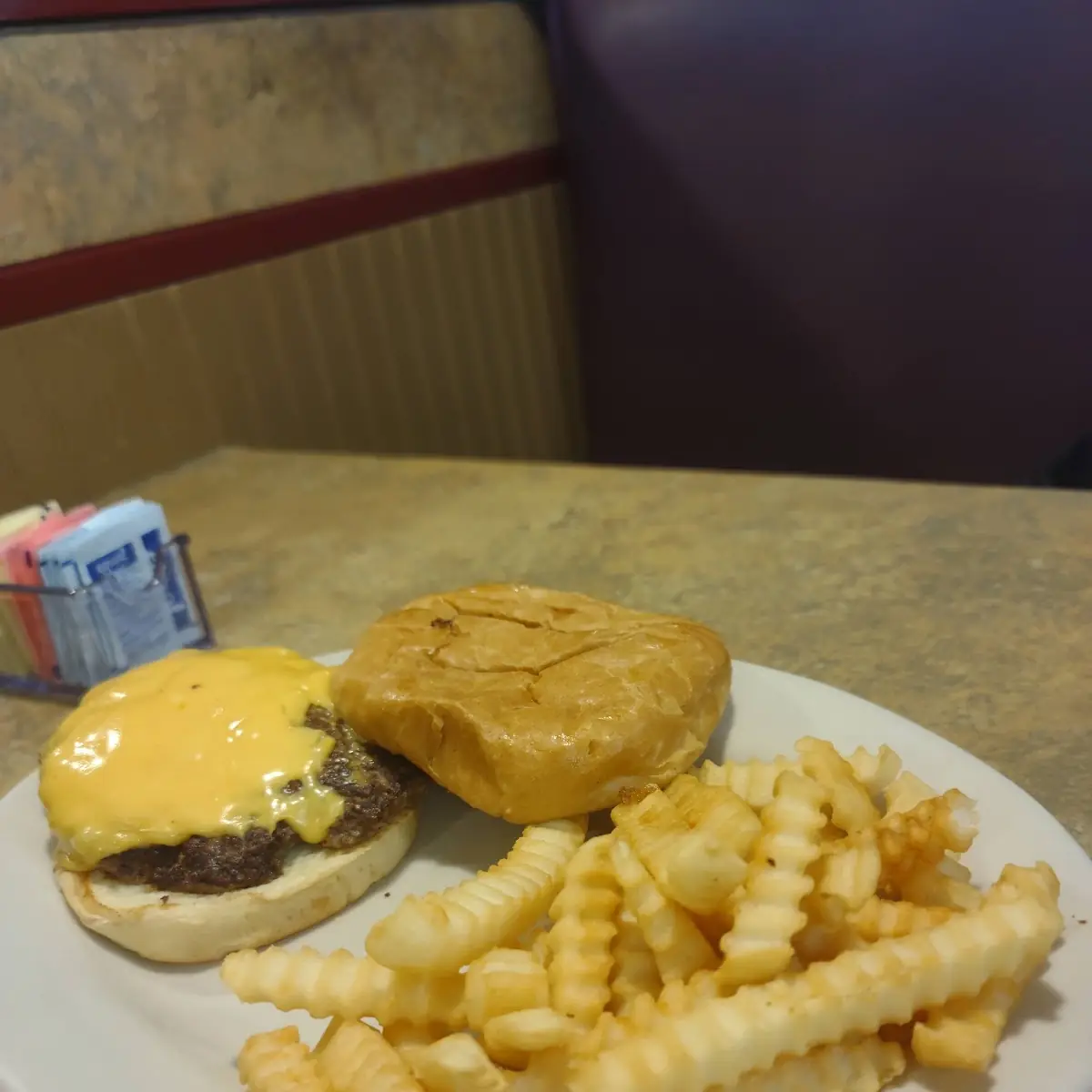 Double Cheeseburger and Fries