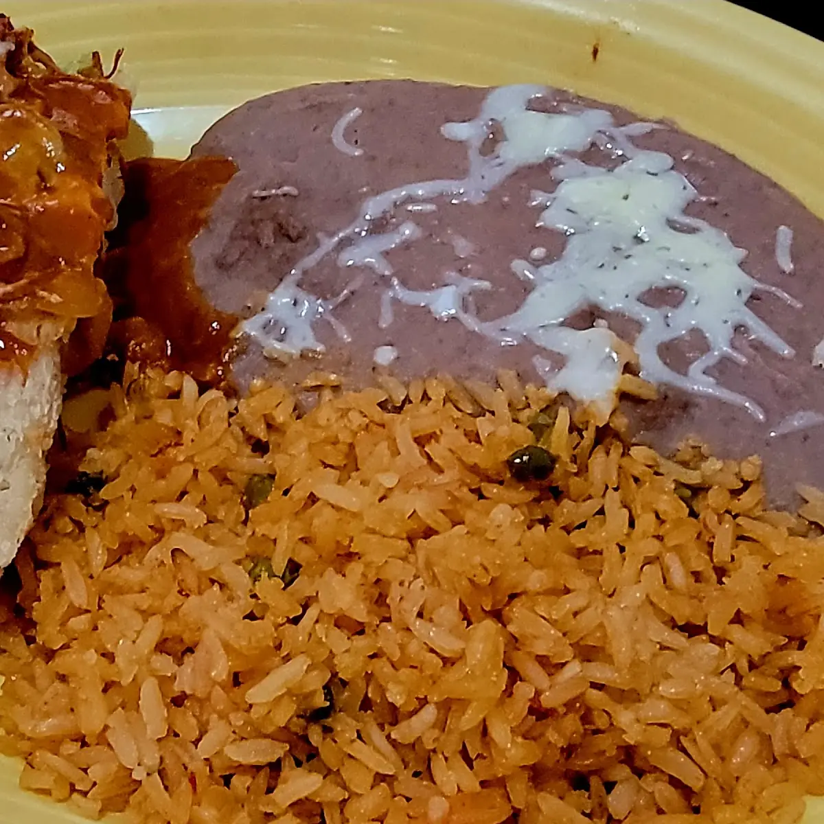 Chicken Tamales Rice Beans