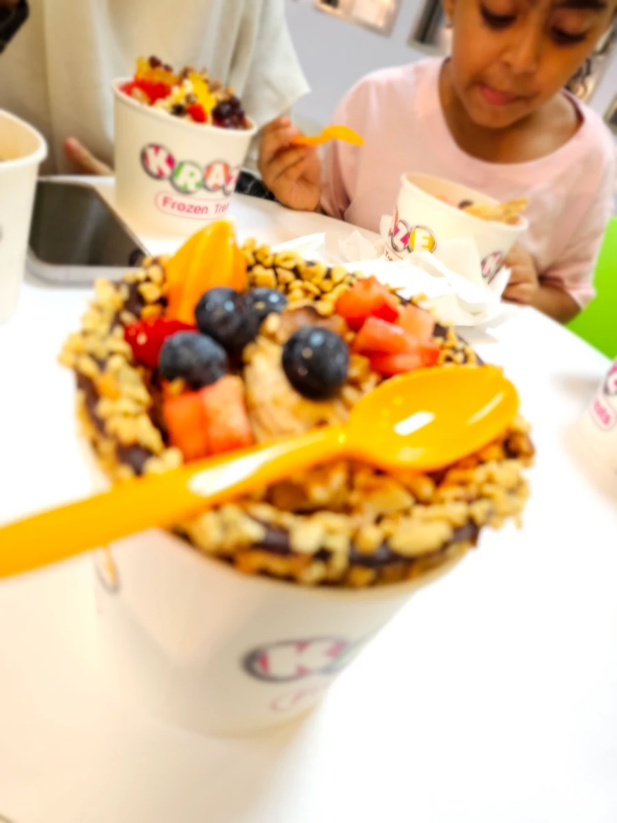 Frozen Yogurt and Granola