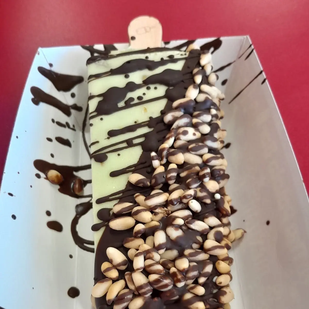 Pistachio with Dark Chocolate and Pine Nuts