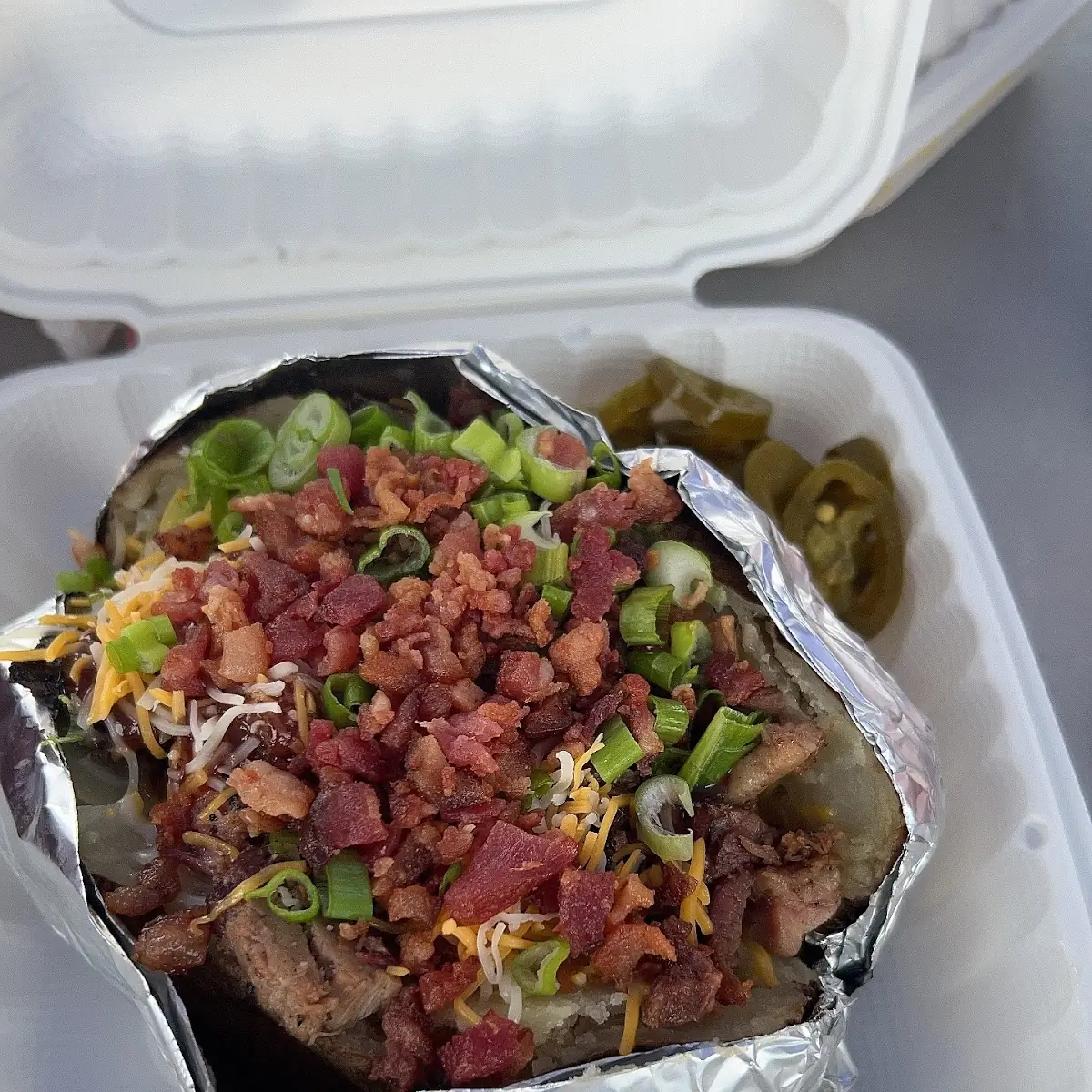 Chopped Beef Baked Potato