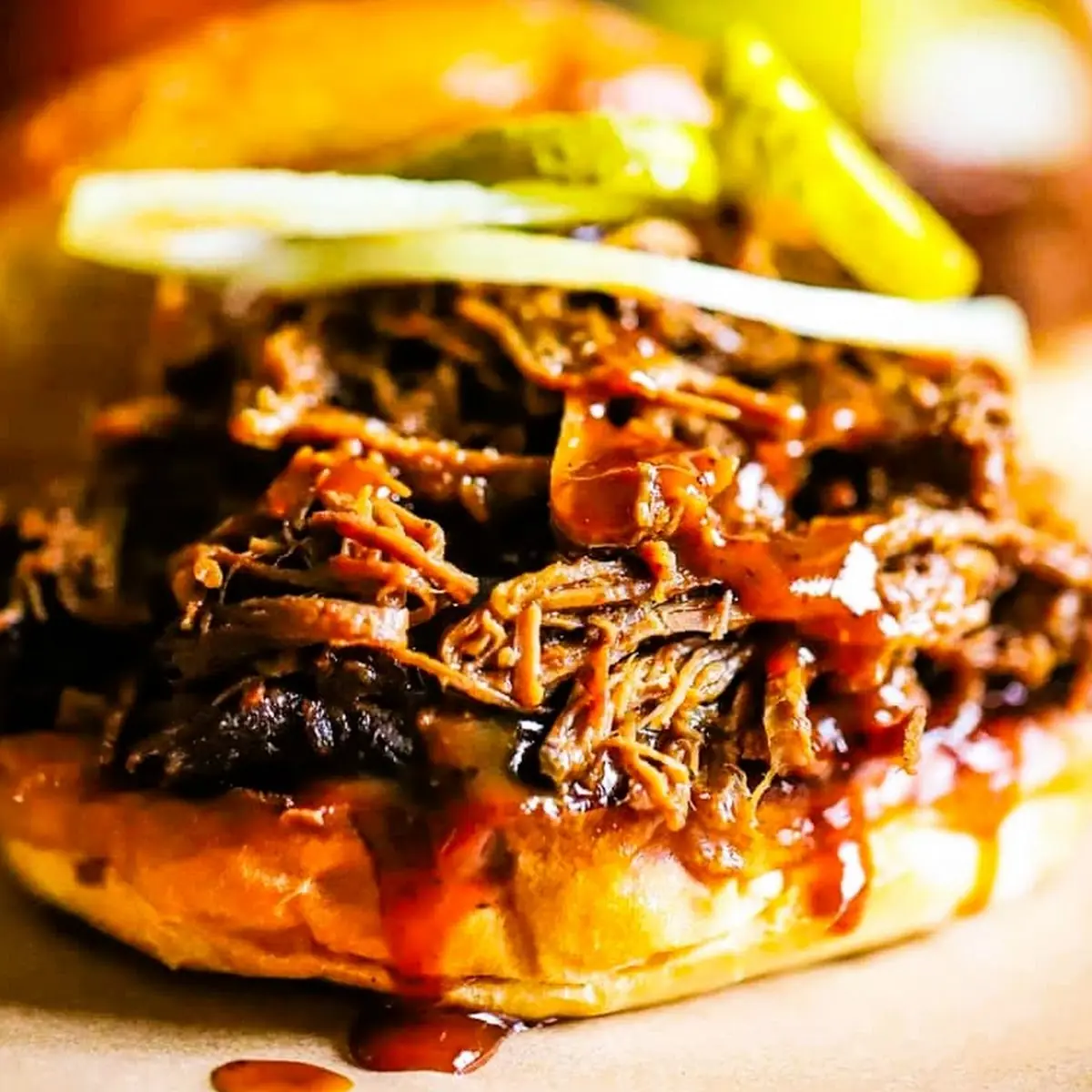 Chopped Brisket Sandwich