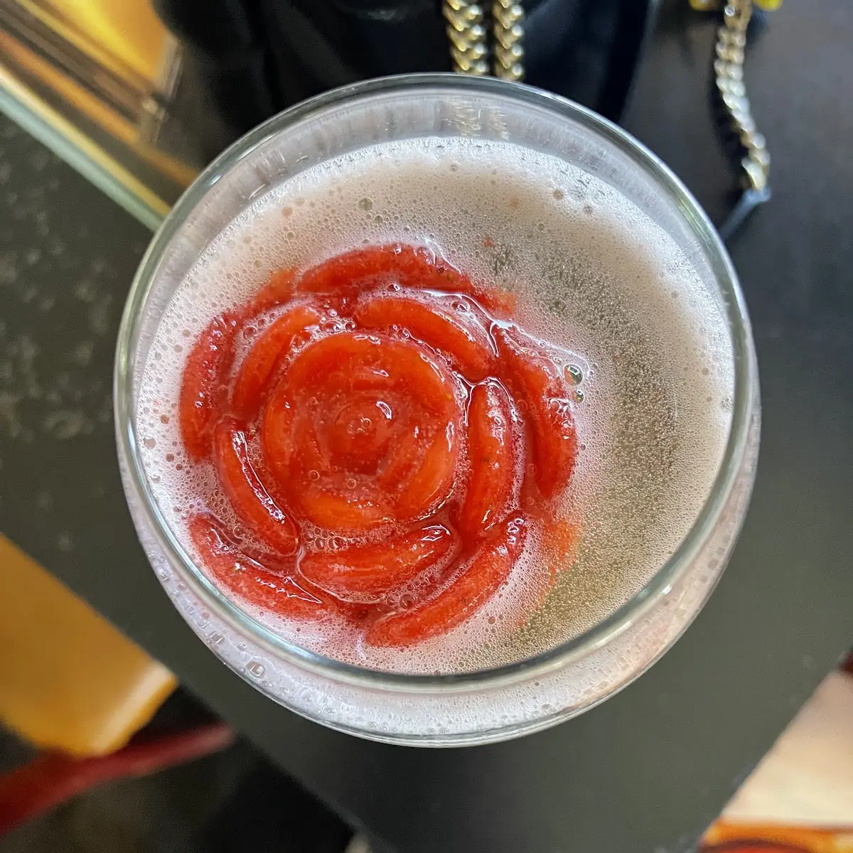 Puréed Strawberry Mimosa
