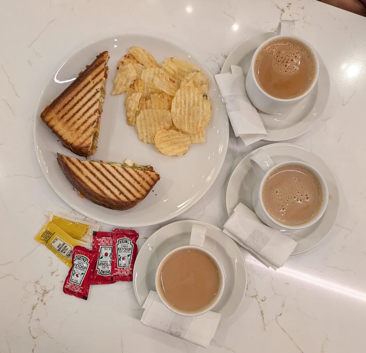 Paneer Cheese Sandwich, Chai Coffee Company