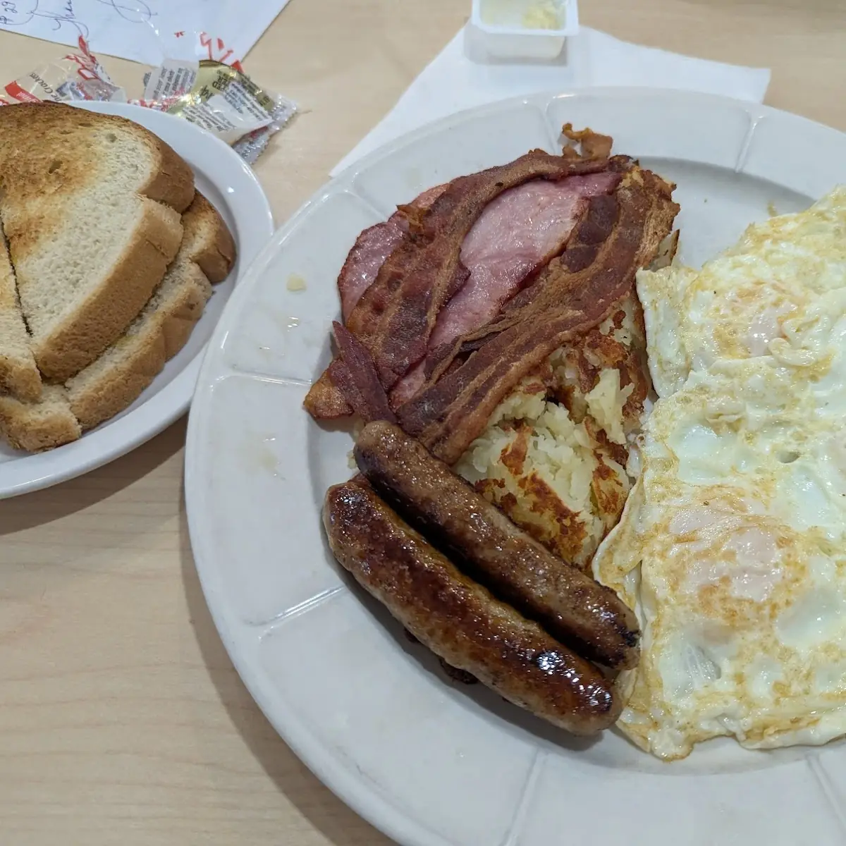 Corned Beef Hash with Eggs and Toast