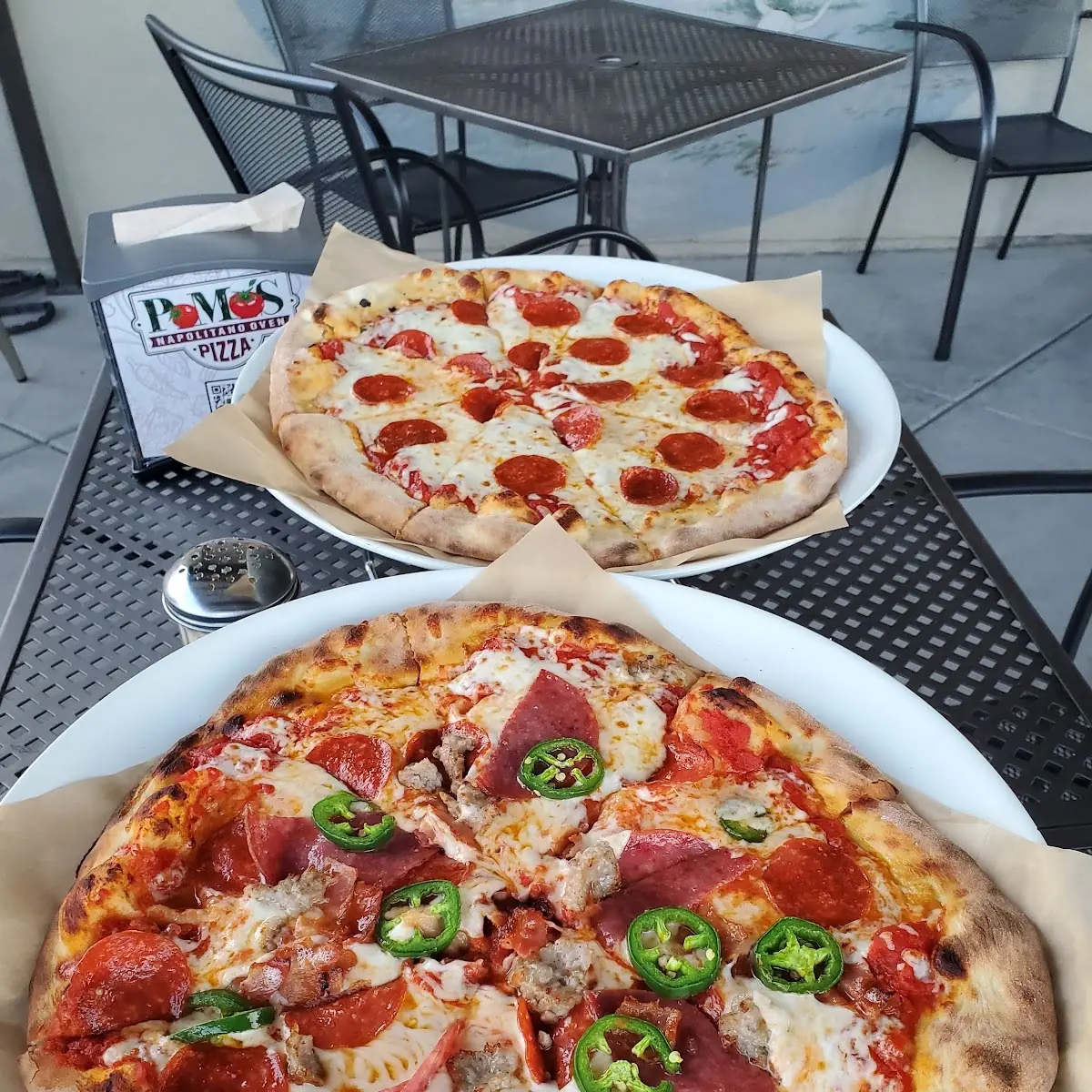 Pepperoni Pizza and Jalapenos