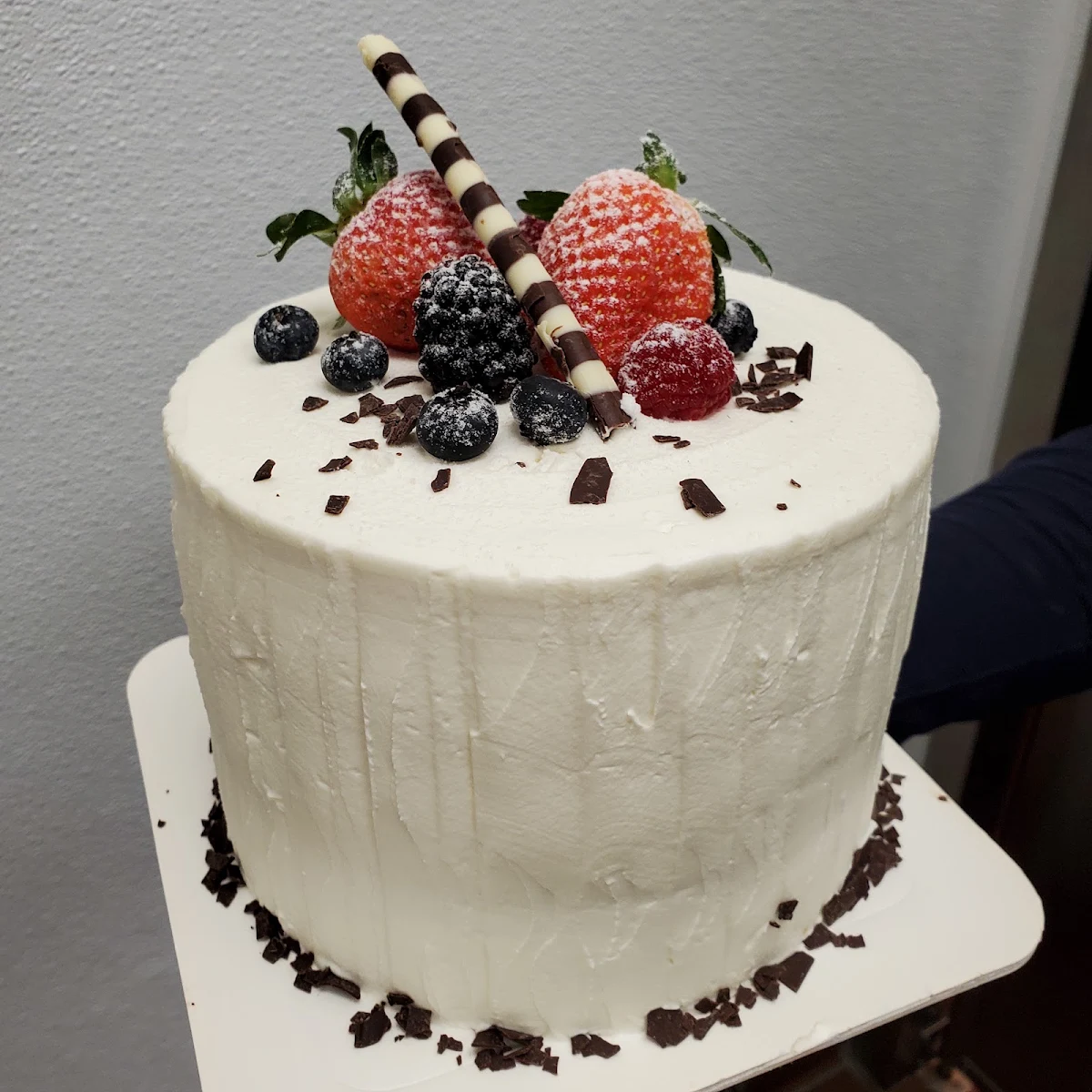 Banana Custard Chocolate Cake