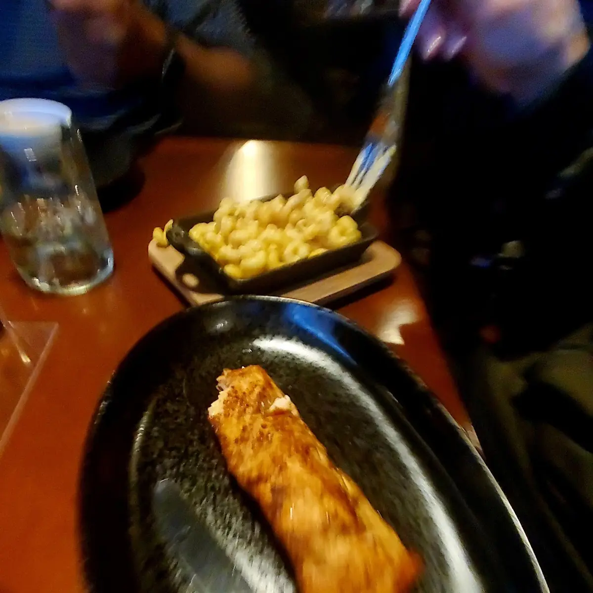 Salmon and Mac and Cheese