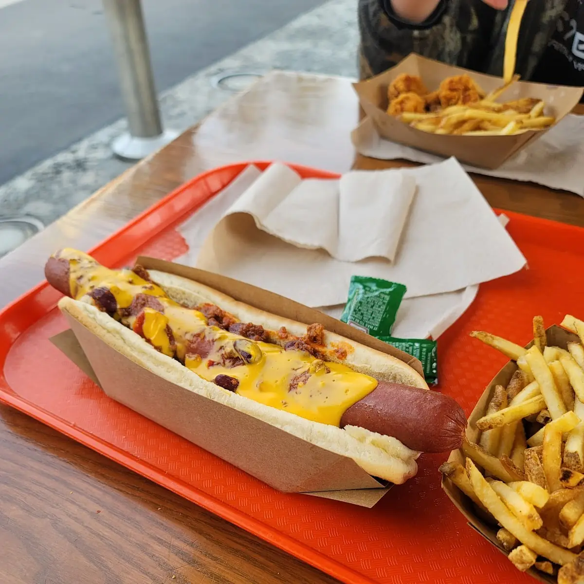 Chili-Cheese All-Beef Foot-Long Hot Dog