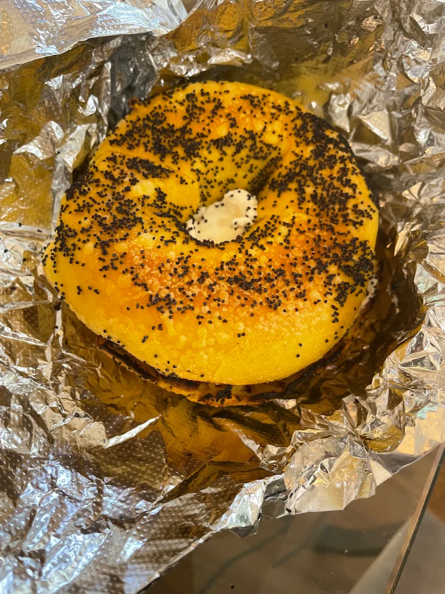 Egg Poppy Seed Bagel