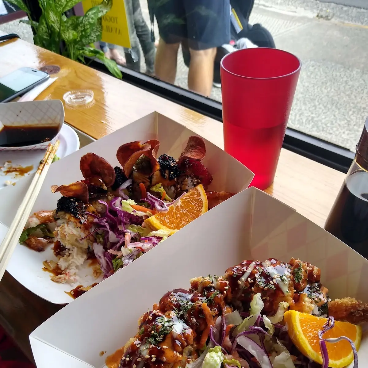 Dragon Roll and Lion King Roll