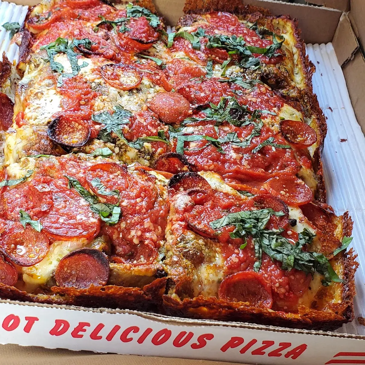 Pepperoni Square Pizza