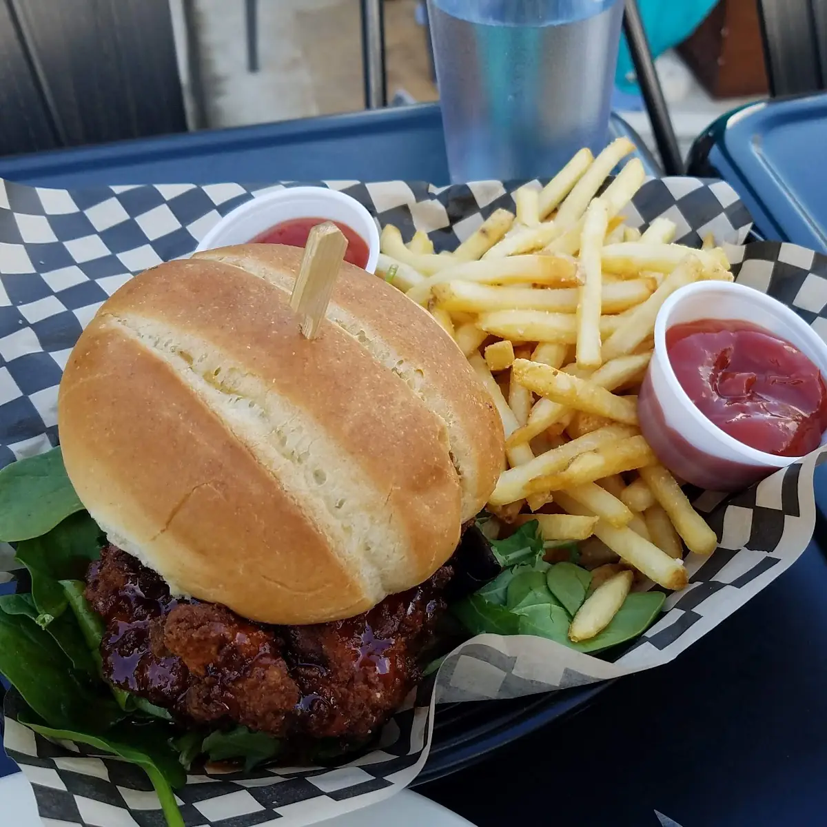 Hamburger and Fries