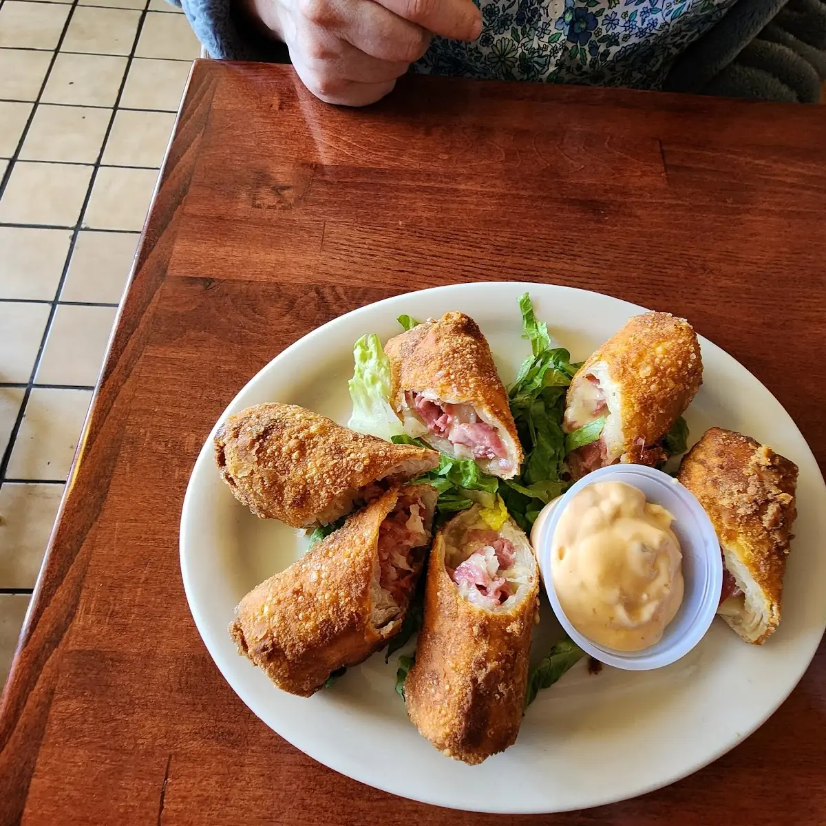 Reuben Egg Rolls