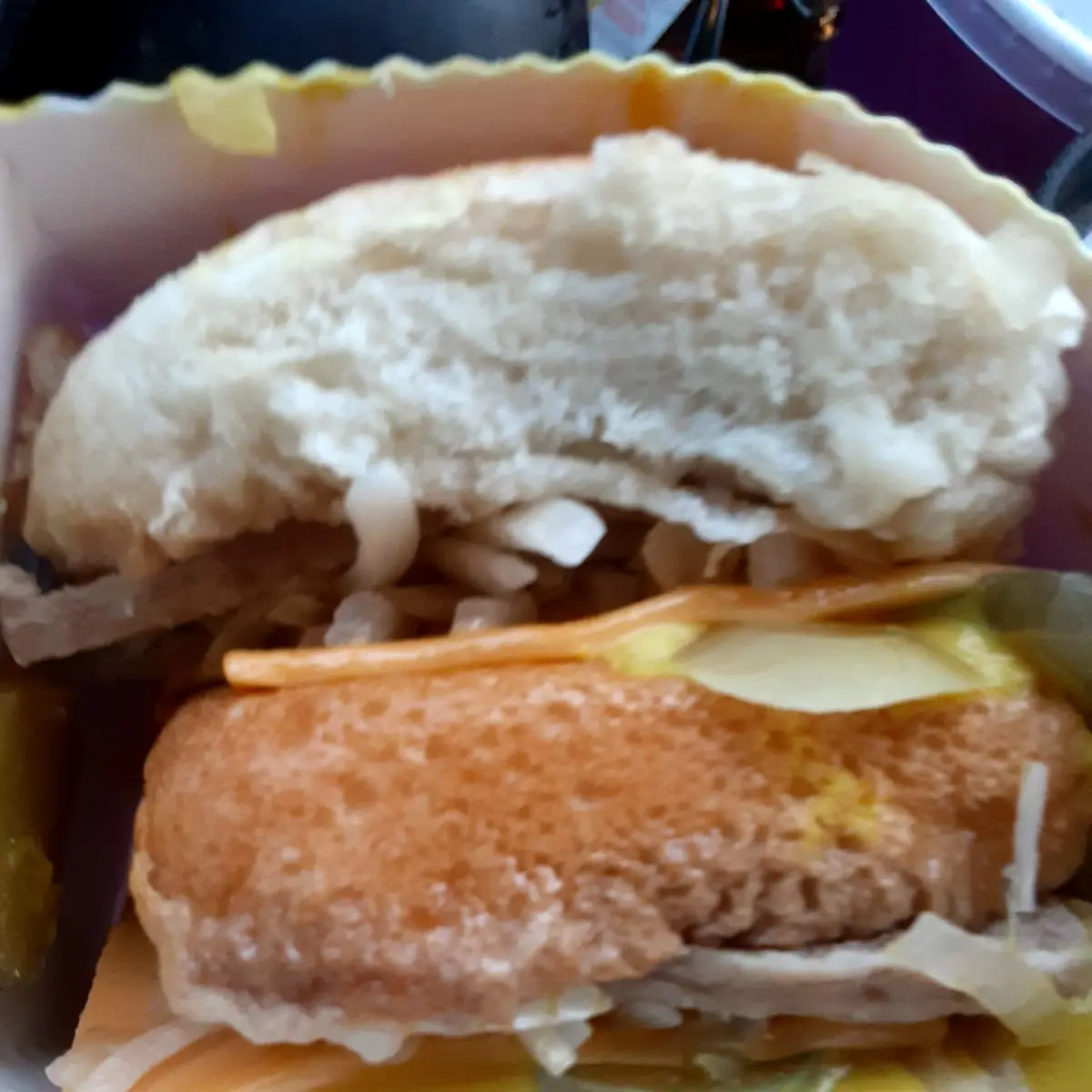 Double Cheeseburger Combo Too Much Mustard Pickles and Onion
