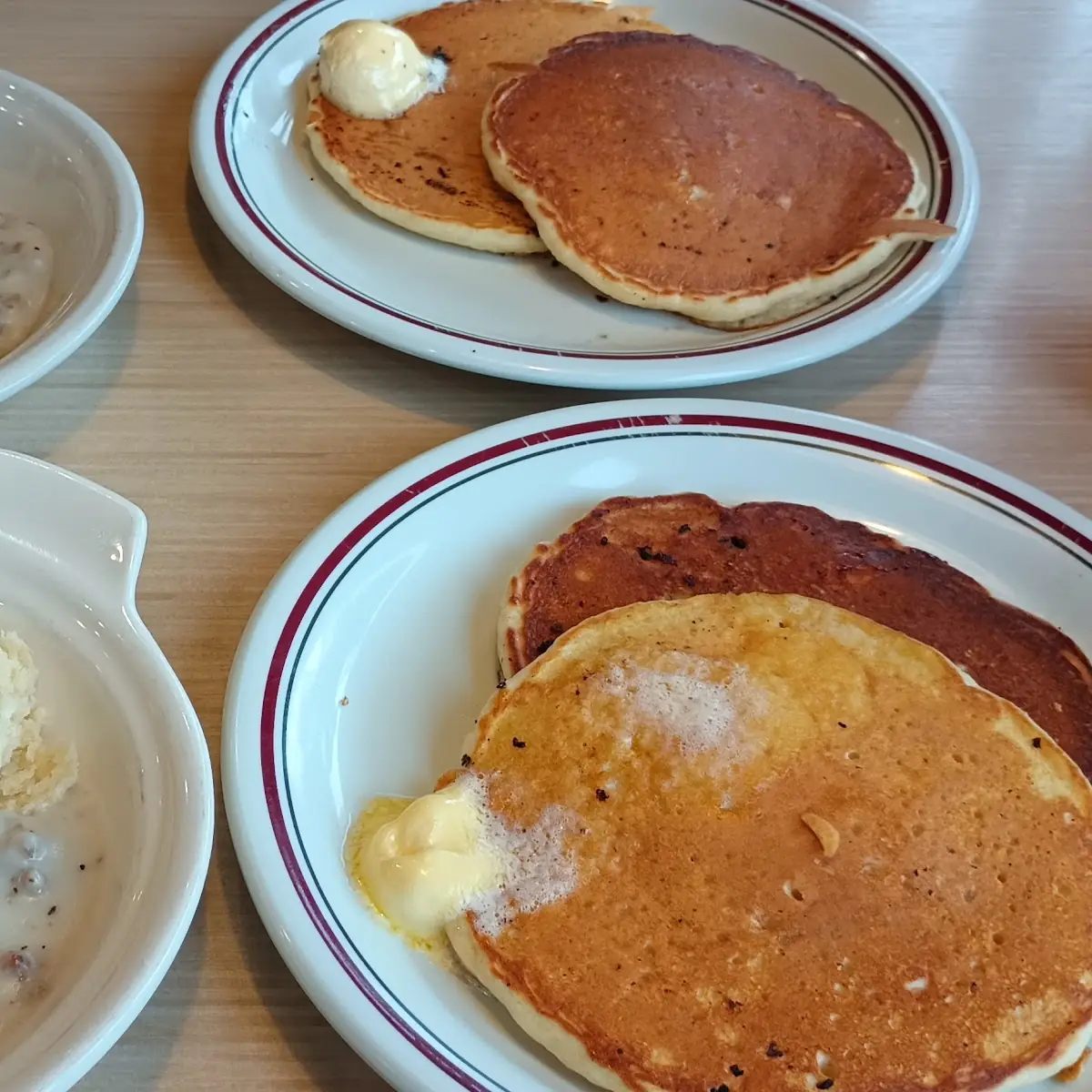 Biscuits and Gravy and Buttermilk Pancakes