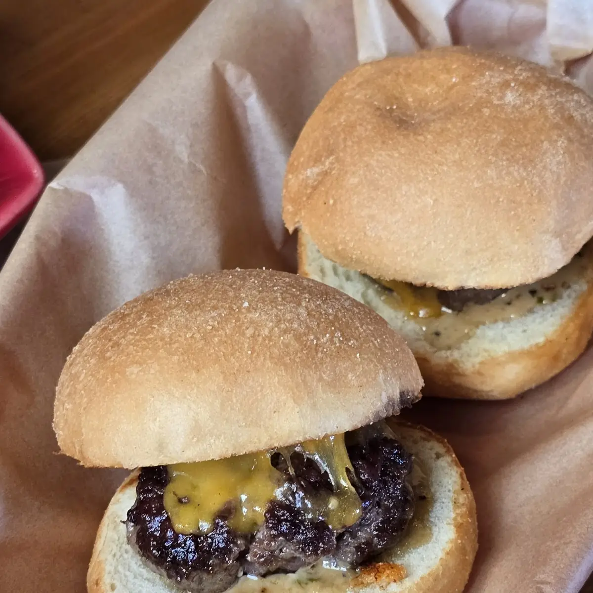 Cheese Burger Slider Box of 4