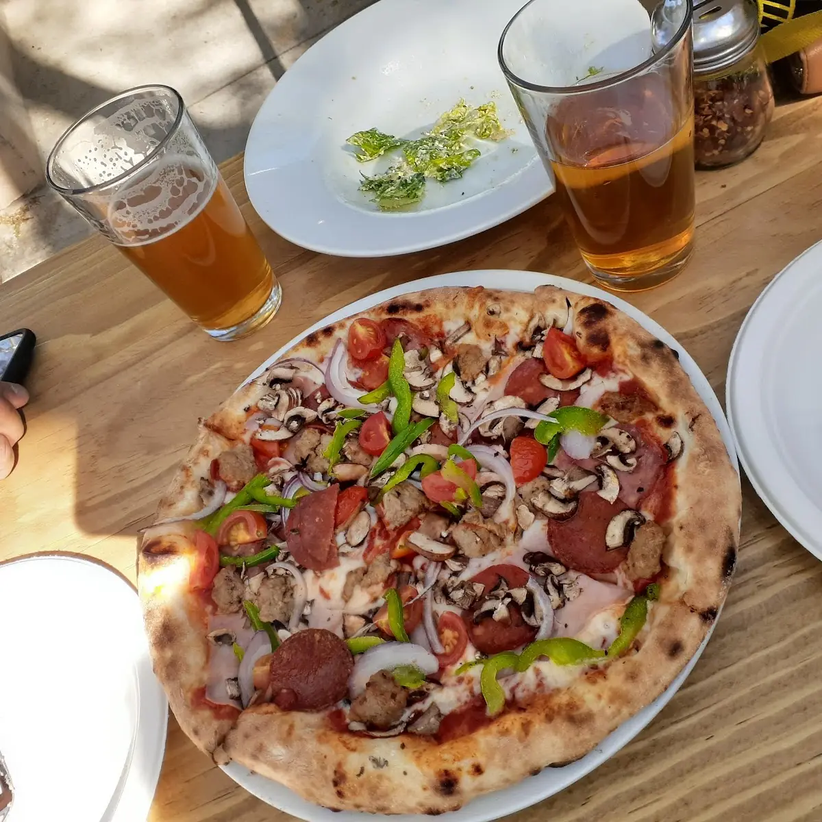 Meat and Veggie Pizza