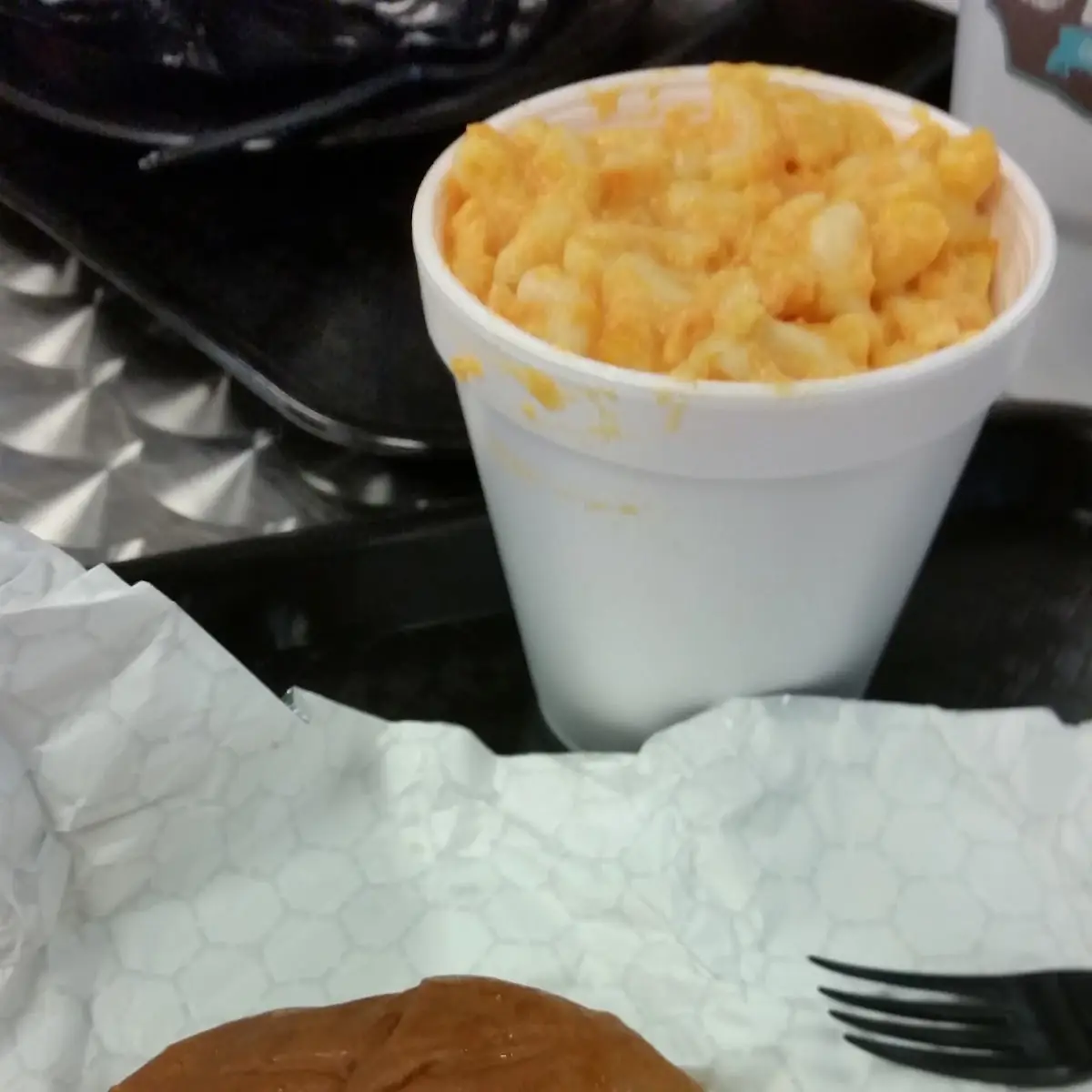 Pulled Pork Sandwich and Mac and Cheese