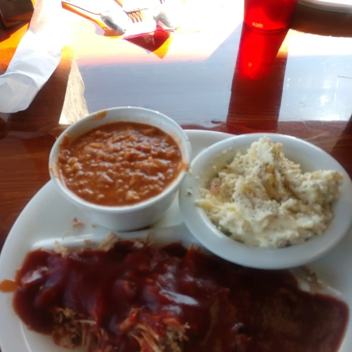 Pulled Pork Brunswick Stew and Potato Salad