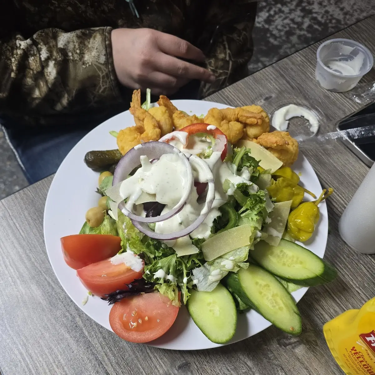 Fried Shrimp Salad