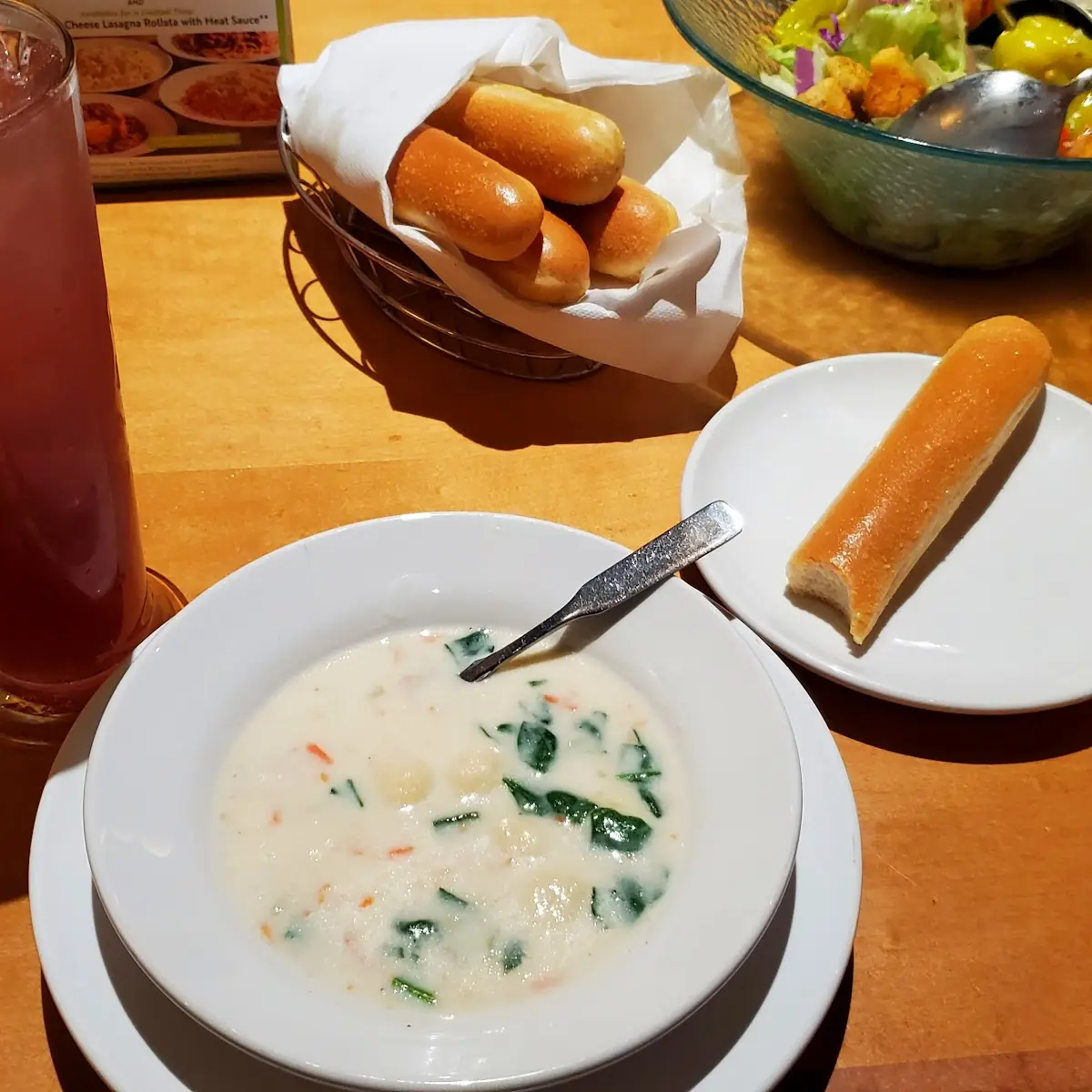 Soup and Bread Sticks